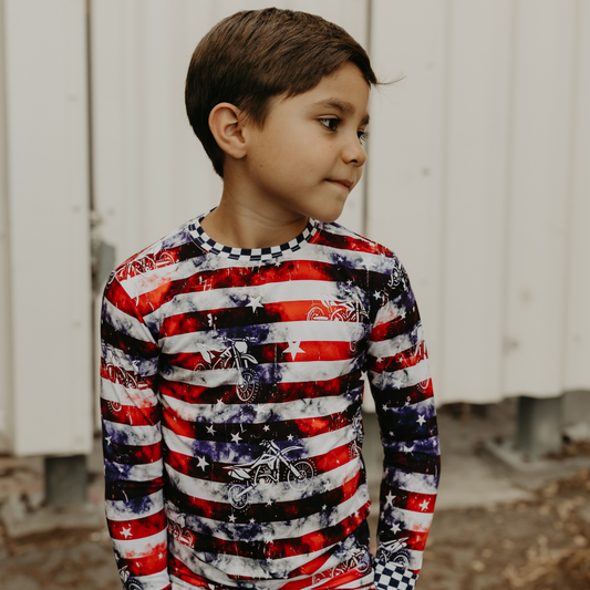 All American Ripper 2 Piece Pajamas / PREORDER: shipping Nov 16 - Dec 9