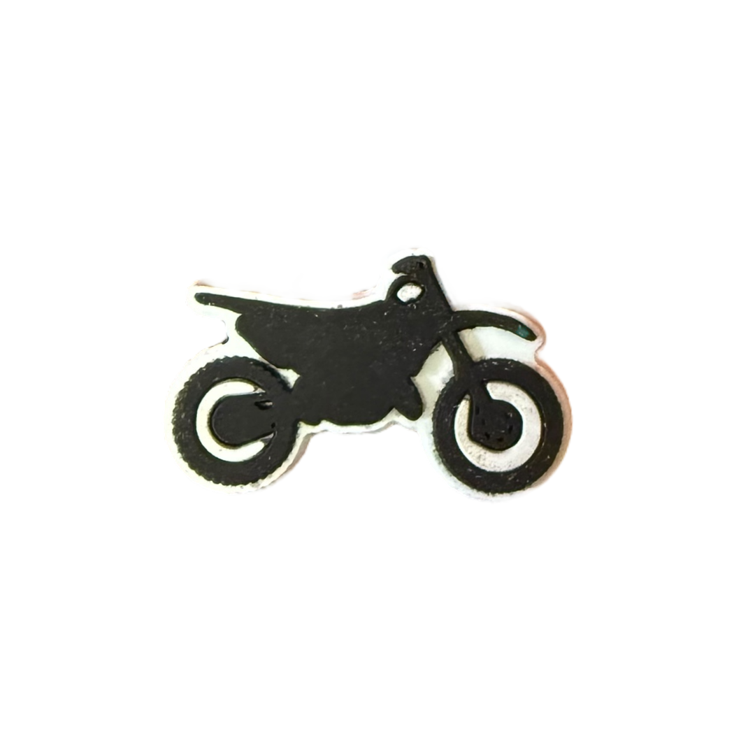 Dirt Bike Croc Charm