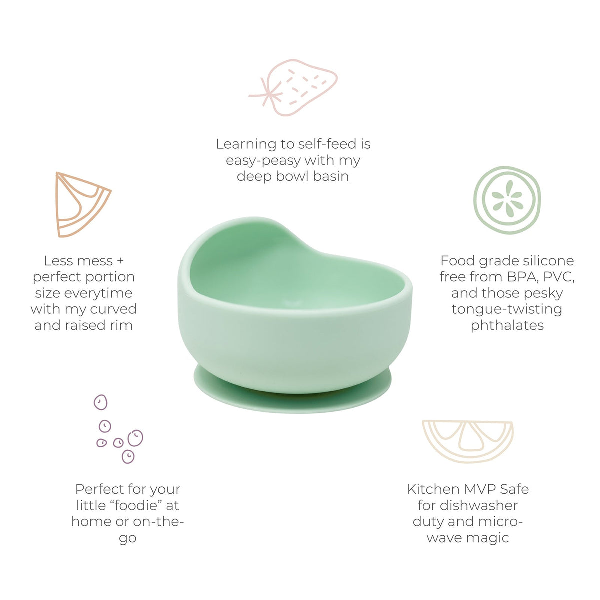 Stayful Silicone Bowl