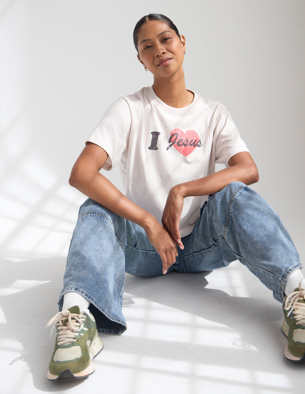 I Love Jesus Cropped Women's Tee
