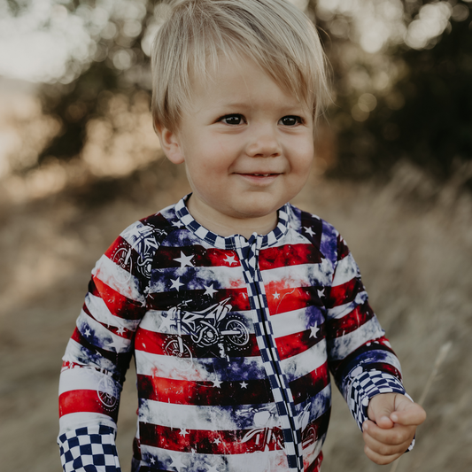 All American Ripper Zip Up Pajamas / PREORDER: shipping Nov 16 - Dec 9