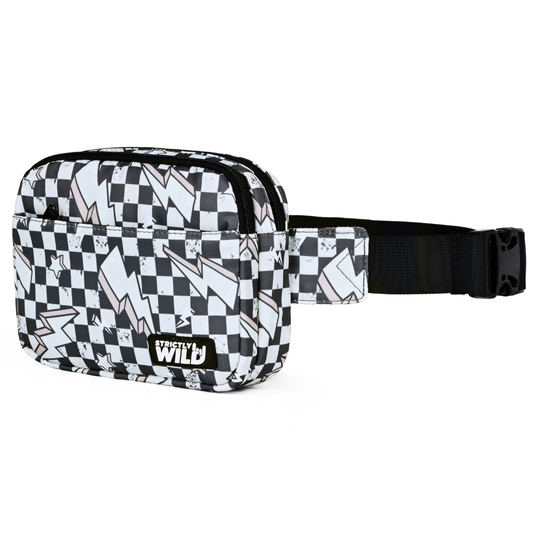 Lightning Checker Cross Body Bag