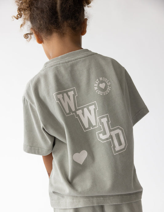 WWJD Varsity Kids Tee